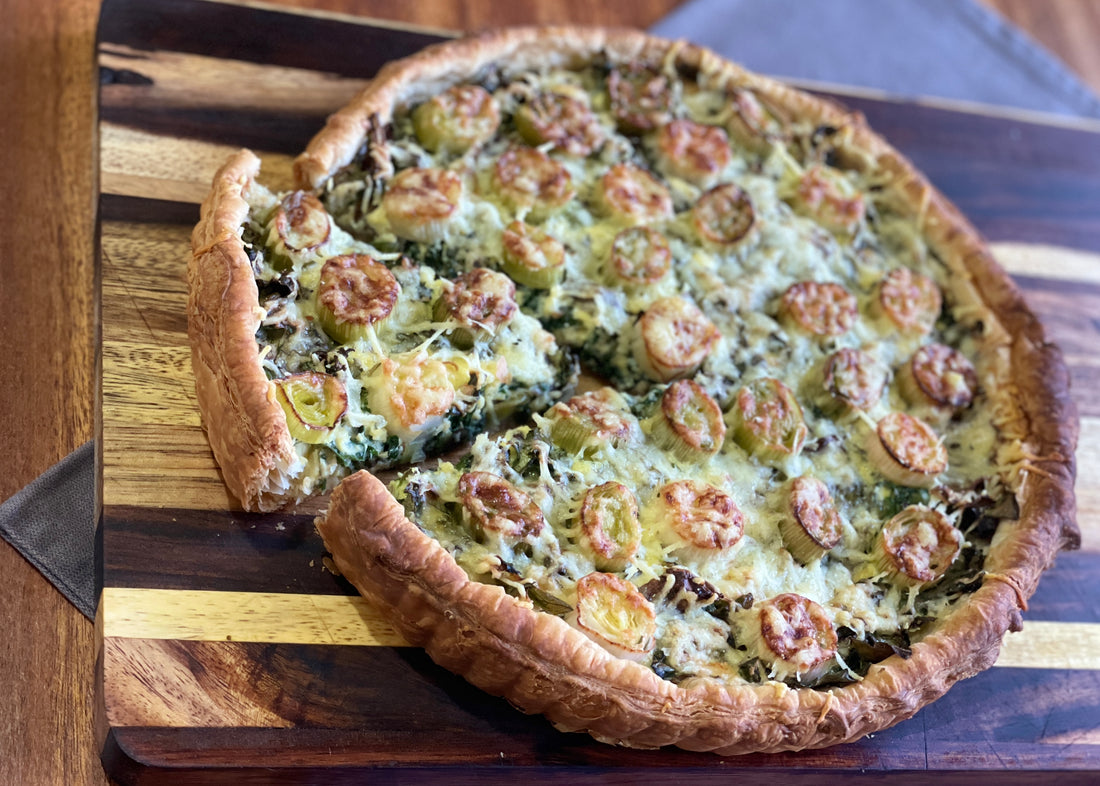Super Green and Leek Quiche