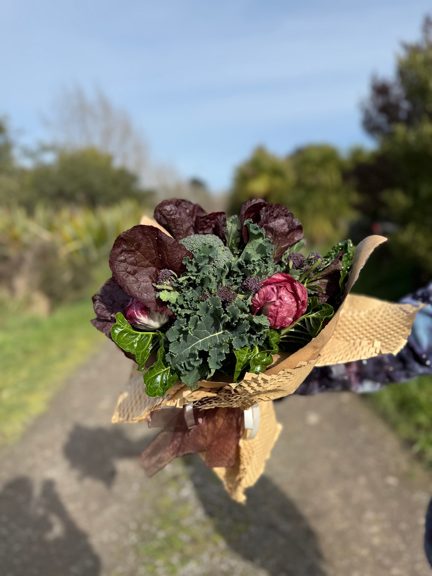 Bouquet of organic vegetables