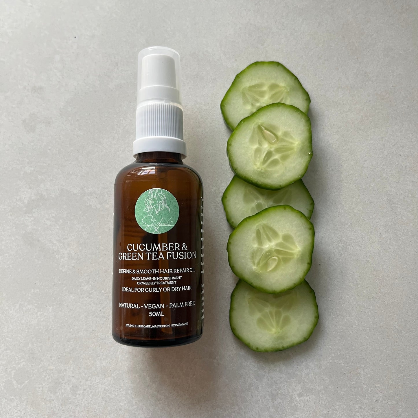 Cucumber & Green Tea Fusion Repair Hair Oil (50g)