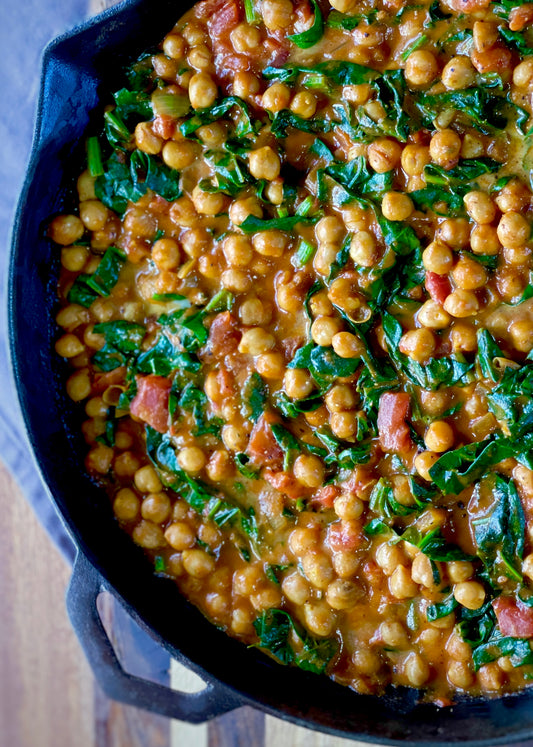 Spinach, Tomato & Chickpea Curry