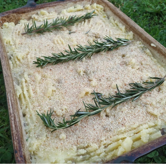 Leek and mushroom pie