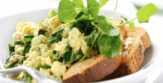 Watercress Scrambled Egg