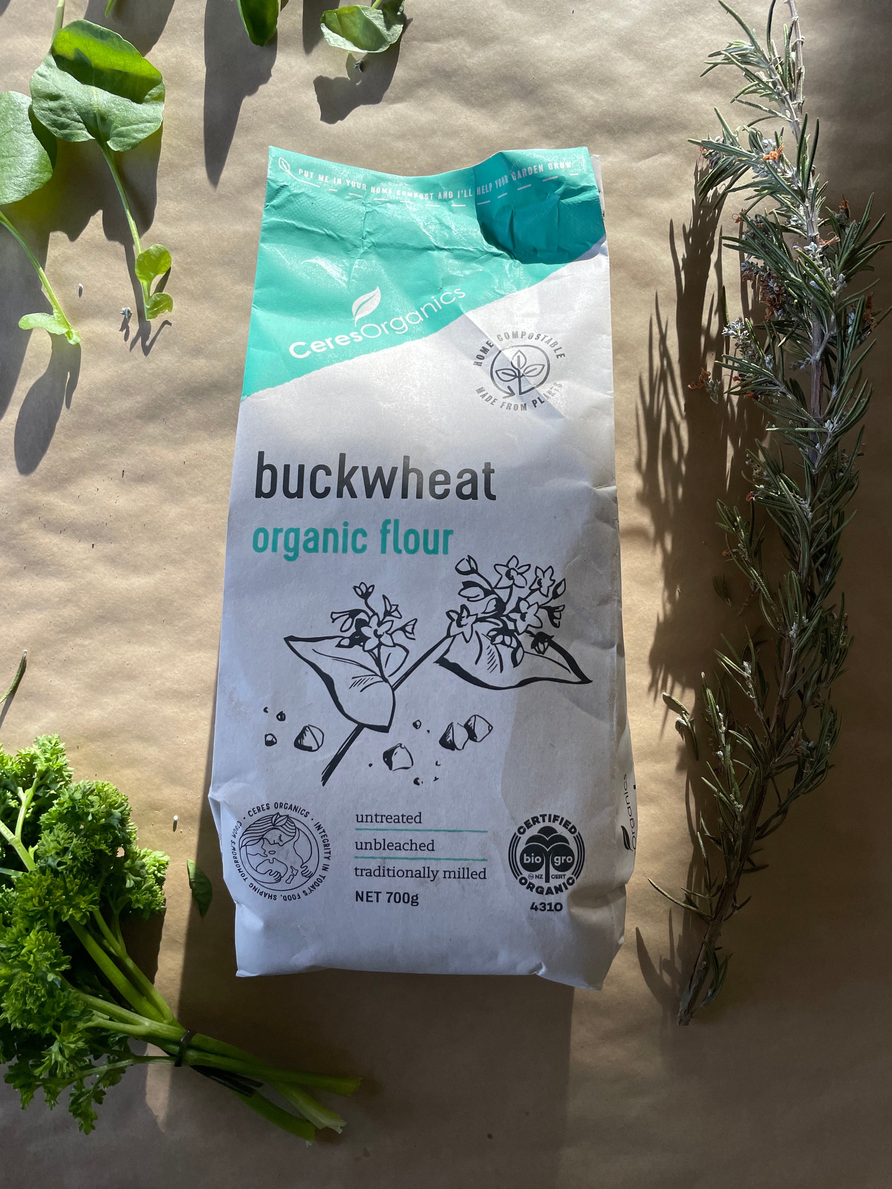 Ceres organic buckwheat flour (700g) Little Farms NZ