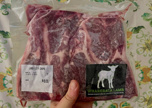 Organic lamb loin chops