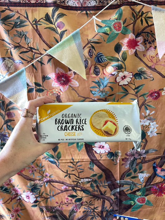Ceres brown rice crackers (cheese)