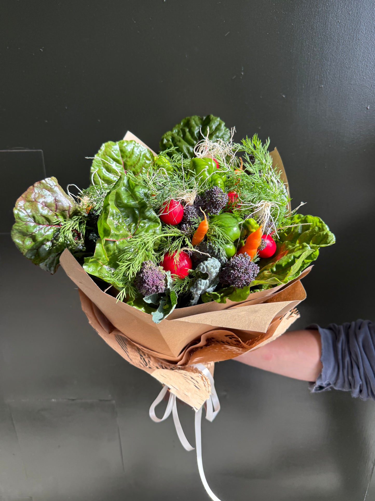 Bouquet of organic vegetables