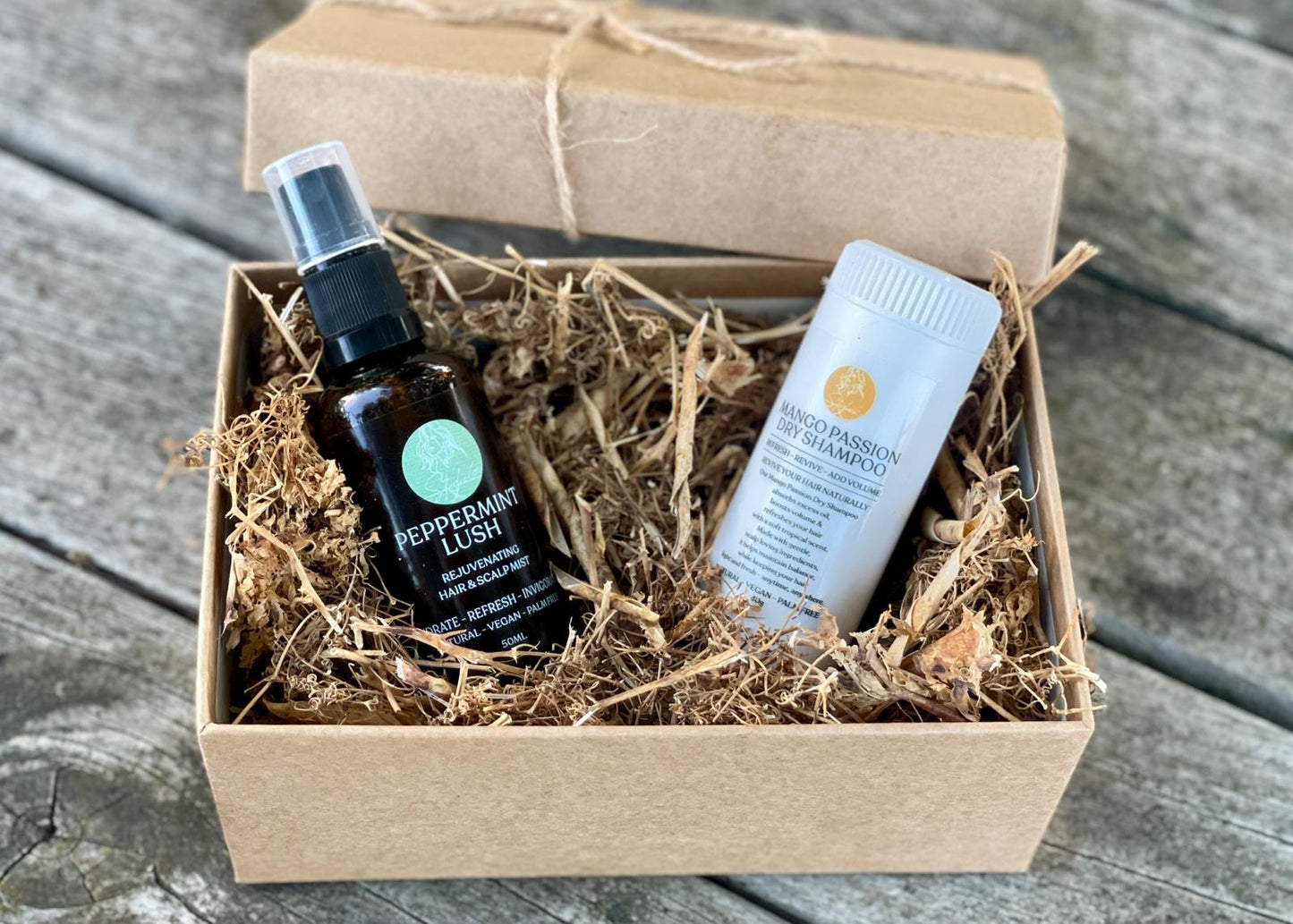 Natural hair care gift box
