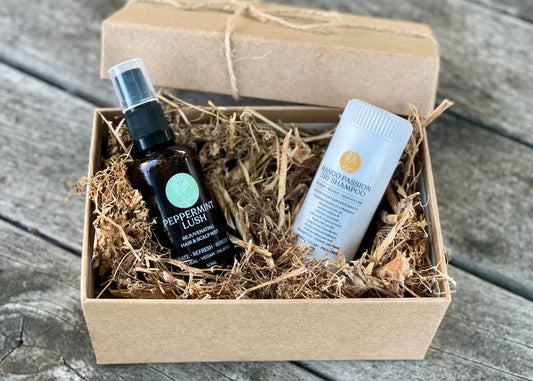 Natural hair care gift box