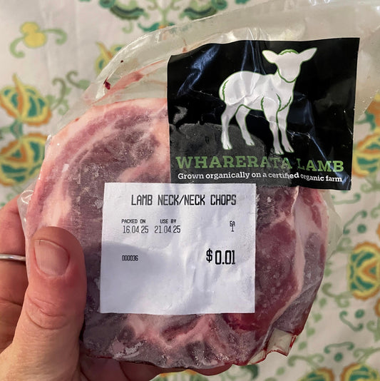 Organic lamb neck chops